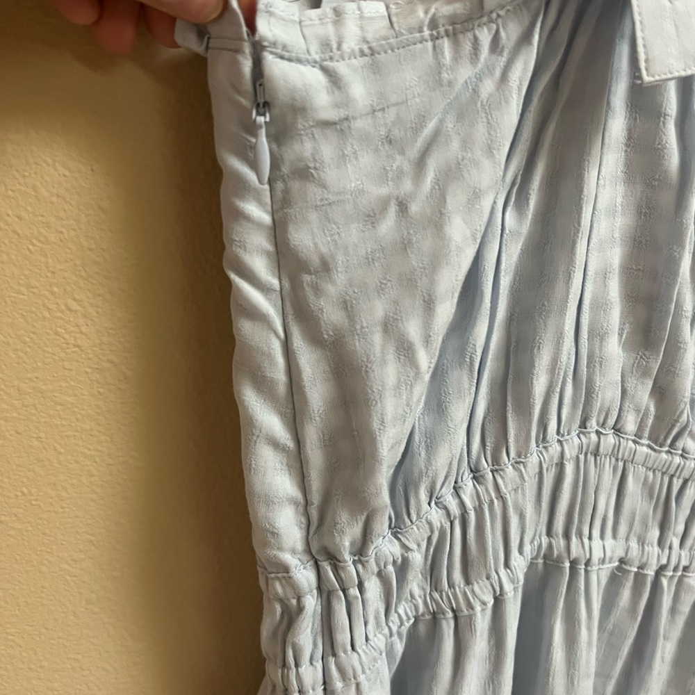 PAIGE Blue Tiered dress- size L - Picture 10 of 11